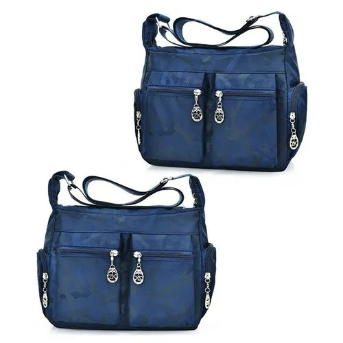 1Pc New Washed Oxford Ladies Shoulder Slung Canvas Bag Fashion Casual