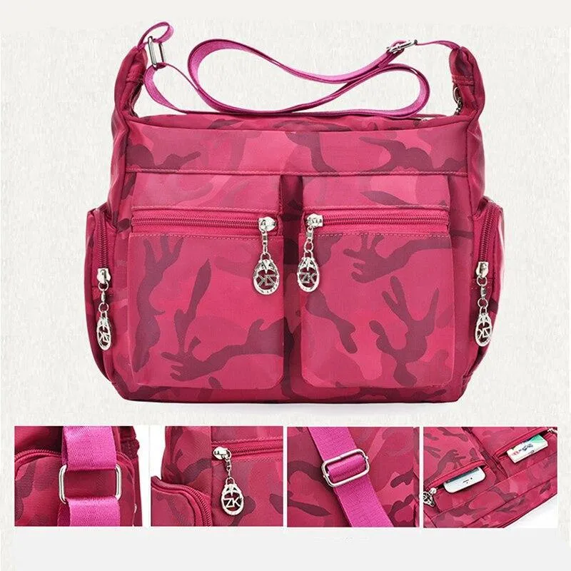1Pc New Washed Oxford Ladies Shoulder Slung Canvas Bag Fashion Casual