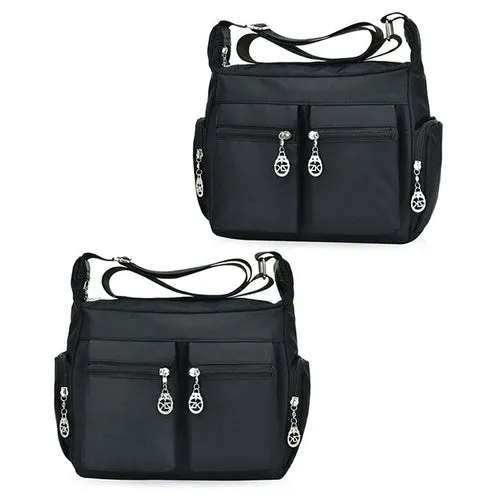 1Pc New Washed Oxford Ladies Shoulder Slung Canvas Bag Fashion Casual