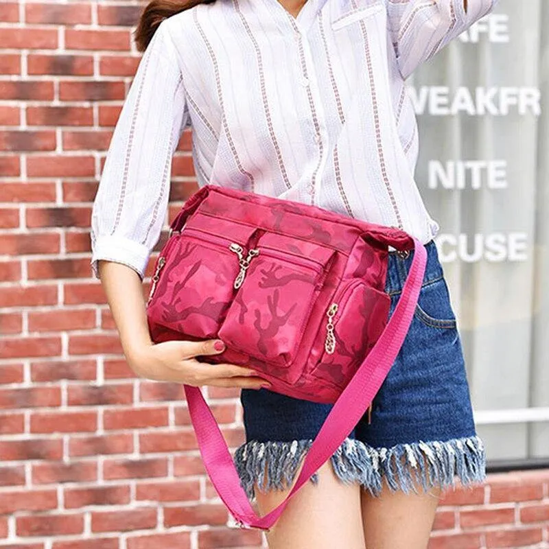 1Pc New Washed Oxford Ladies Shoulder Slung Canvas Bag Fashion Casual