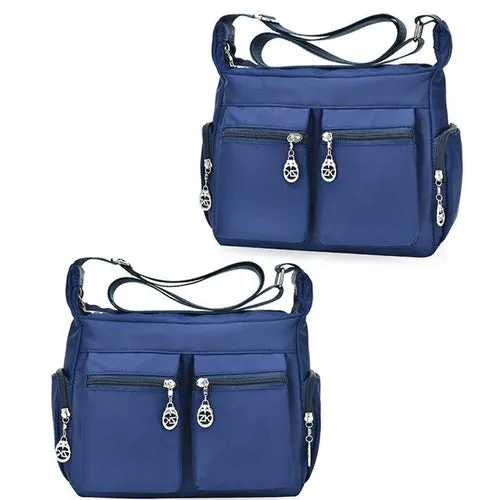1Pc New Washed Oxford Ladies Shoulder Slung Canvas Bag Fashion Casual