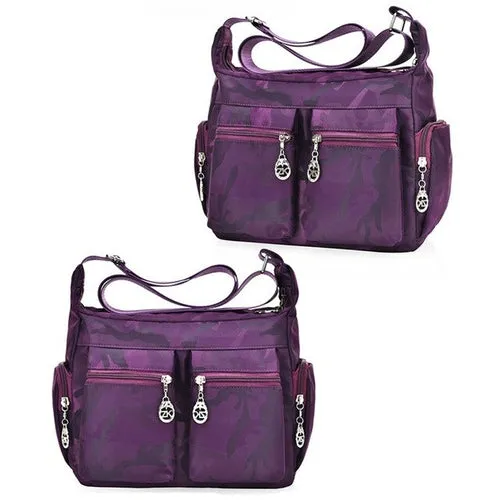 1Pc New Washed Oxford Ladies Shoulder Slung Canvas Bag Fashion Casual