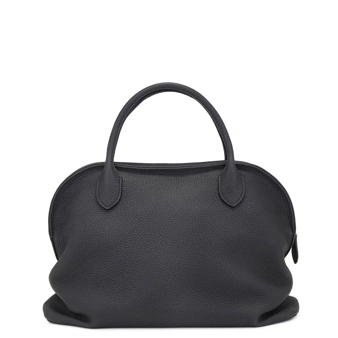 Agnes Slouch Bowling Top Handle., Grained Black
