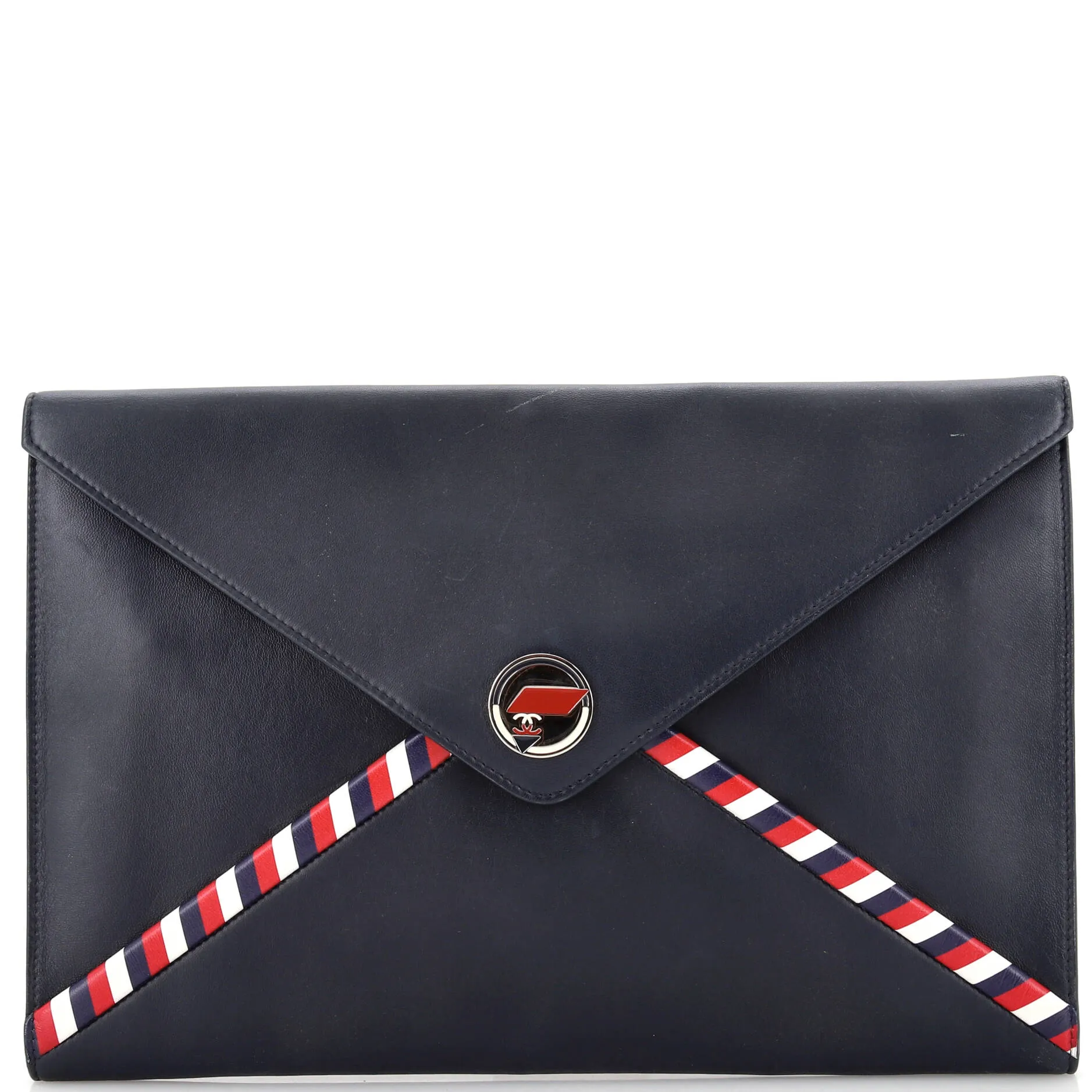 Airlines Envelope Clutch Lambskin Medium