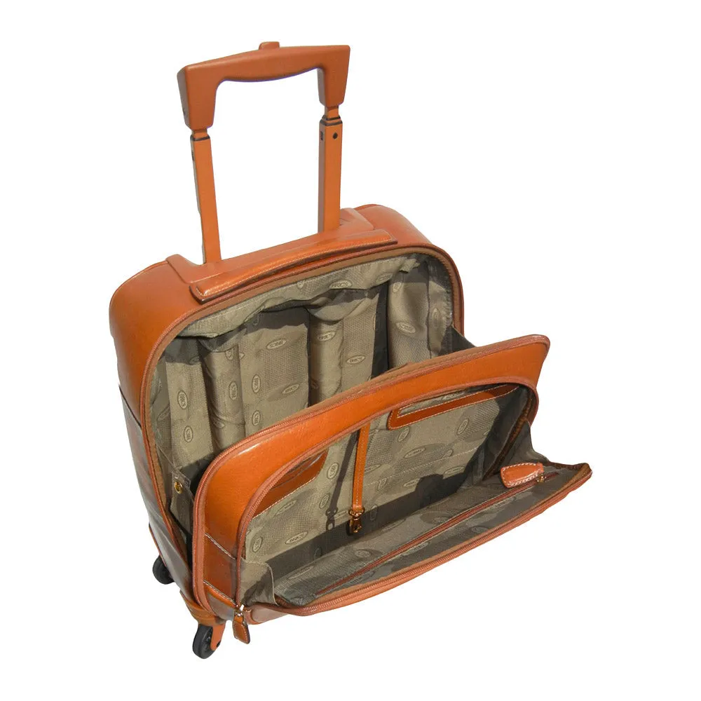 Bric's Life Pelle Quattro Pilot Cabin Case Cognac