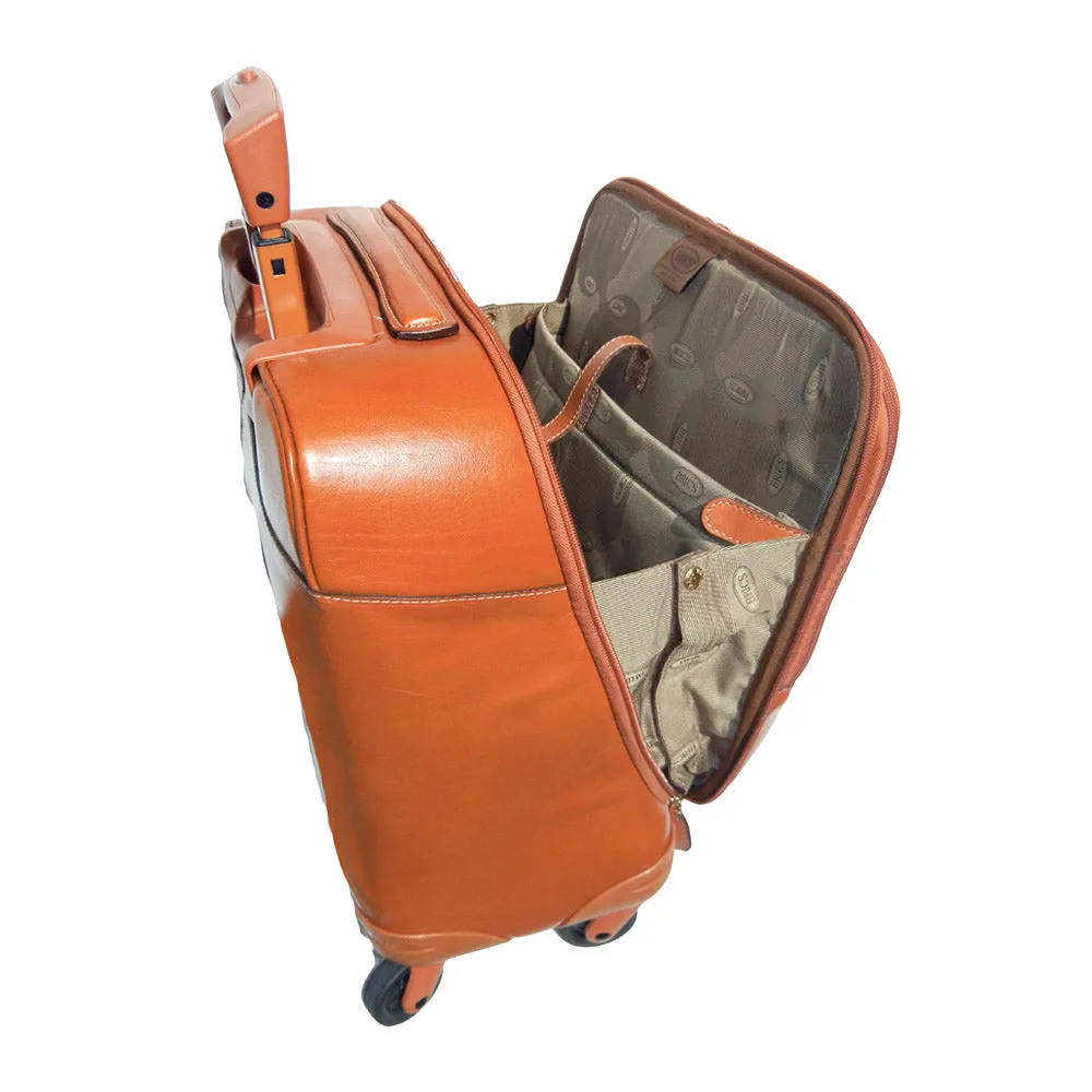 Bric's Life Pelle Quattro Pilot Cabin Case Cognac