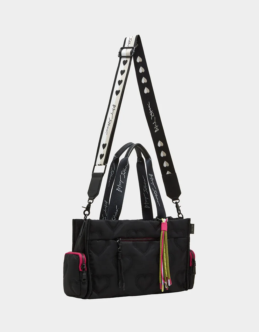 BUNGEE NYLON SATCHEL BLACK