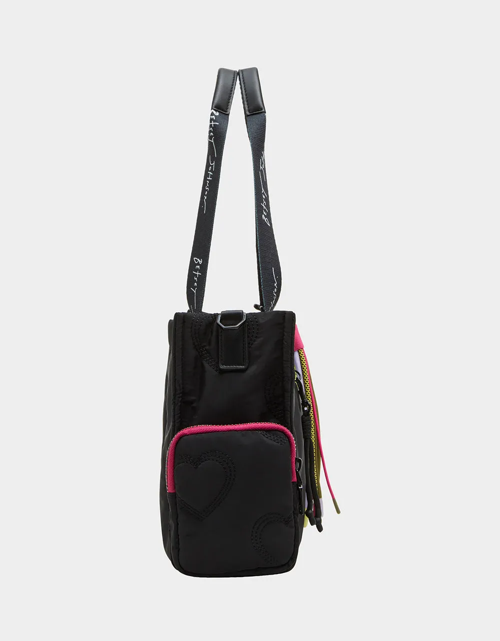 BUNGEE NYLON SATCHEL BLACK