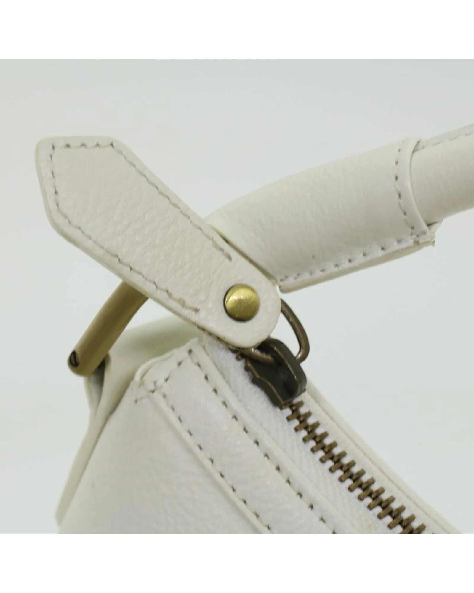 BURBERRY Women's White Leather Shoulder Bag