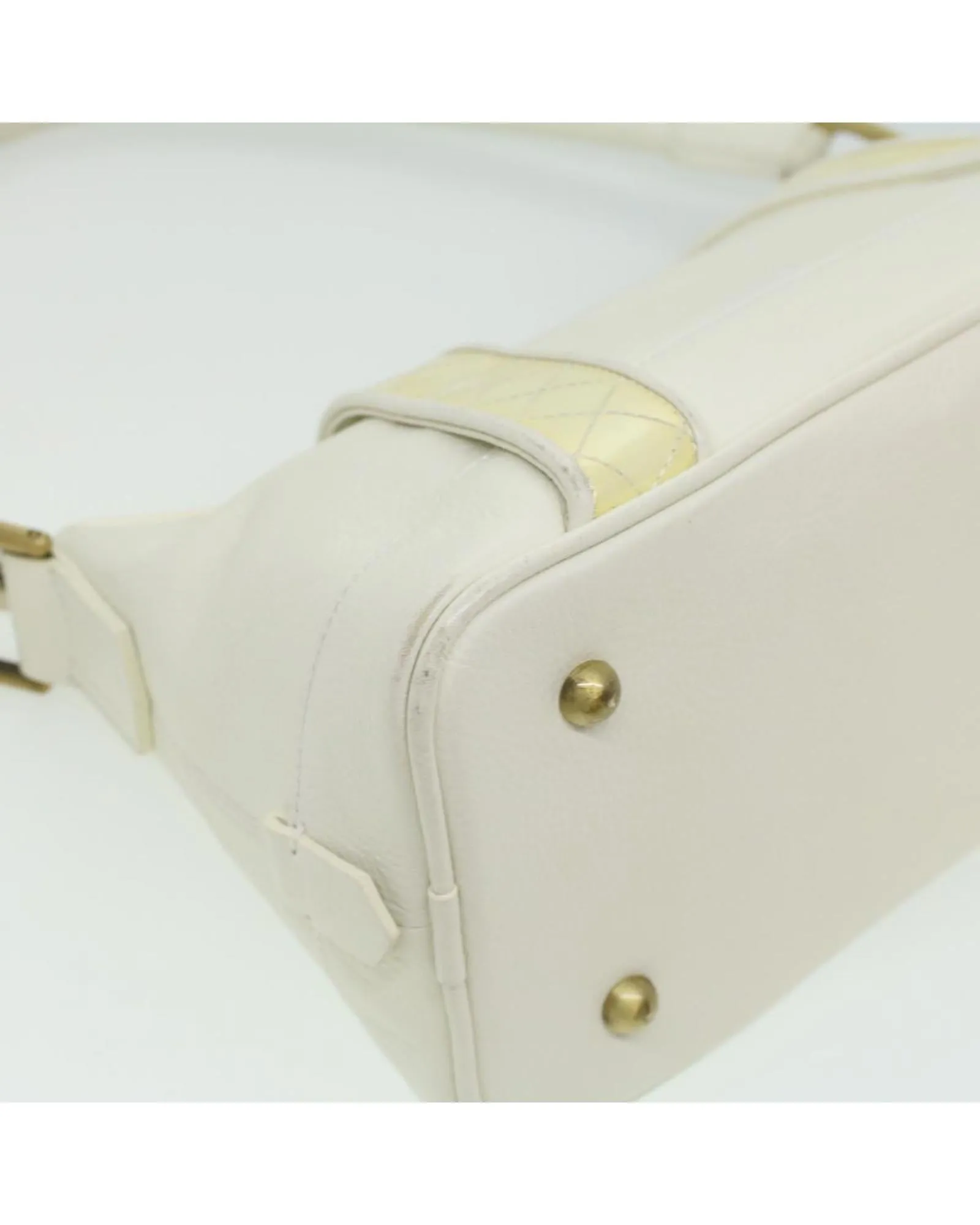 BURBERRY Women's White Leather Shoulder Bag