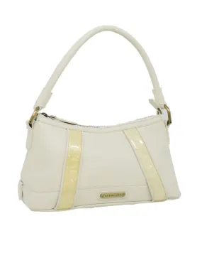 BURBERRY Women's White Leather Shoulder Bag