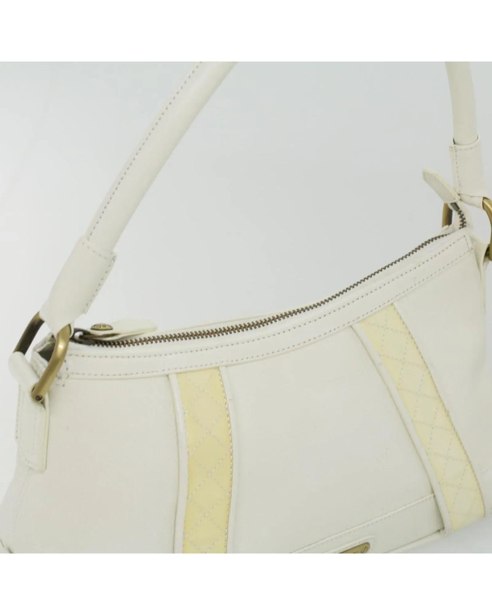 BURBERRY Women's White Leather Shoulder Bag