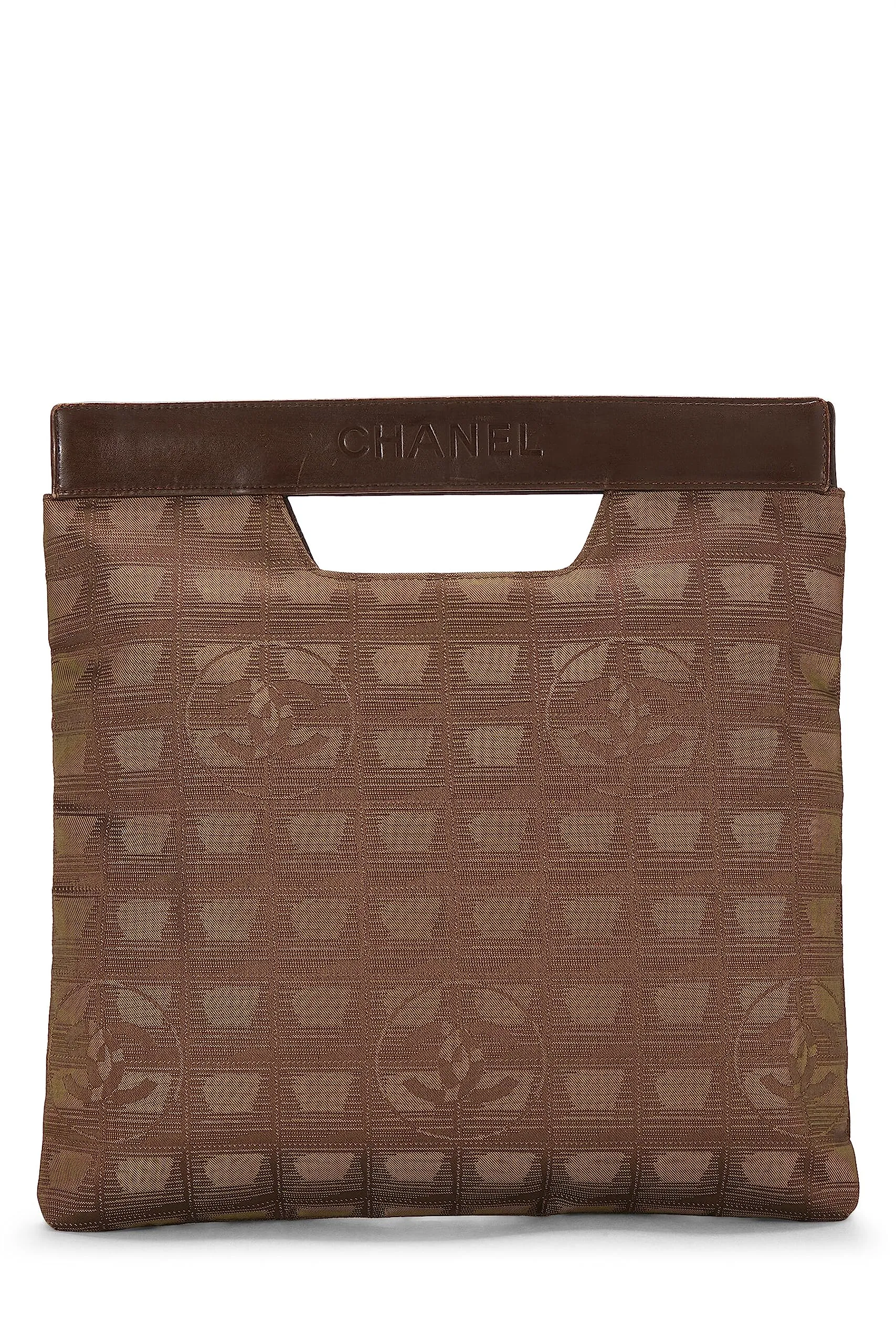 Chanel,  Green Nylon Travel Line Handbag, Green