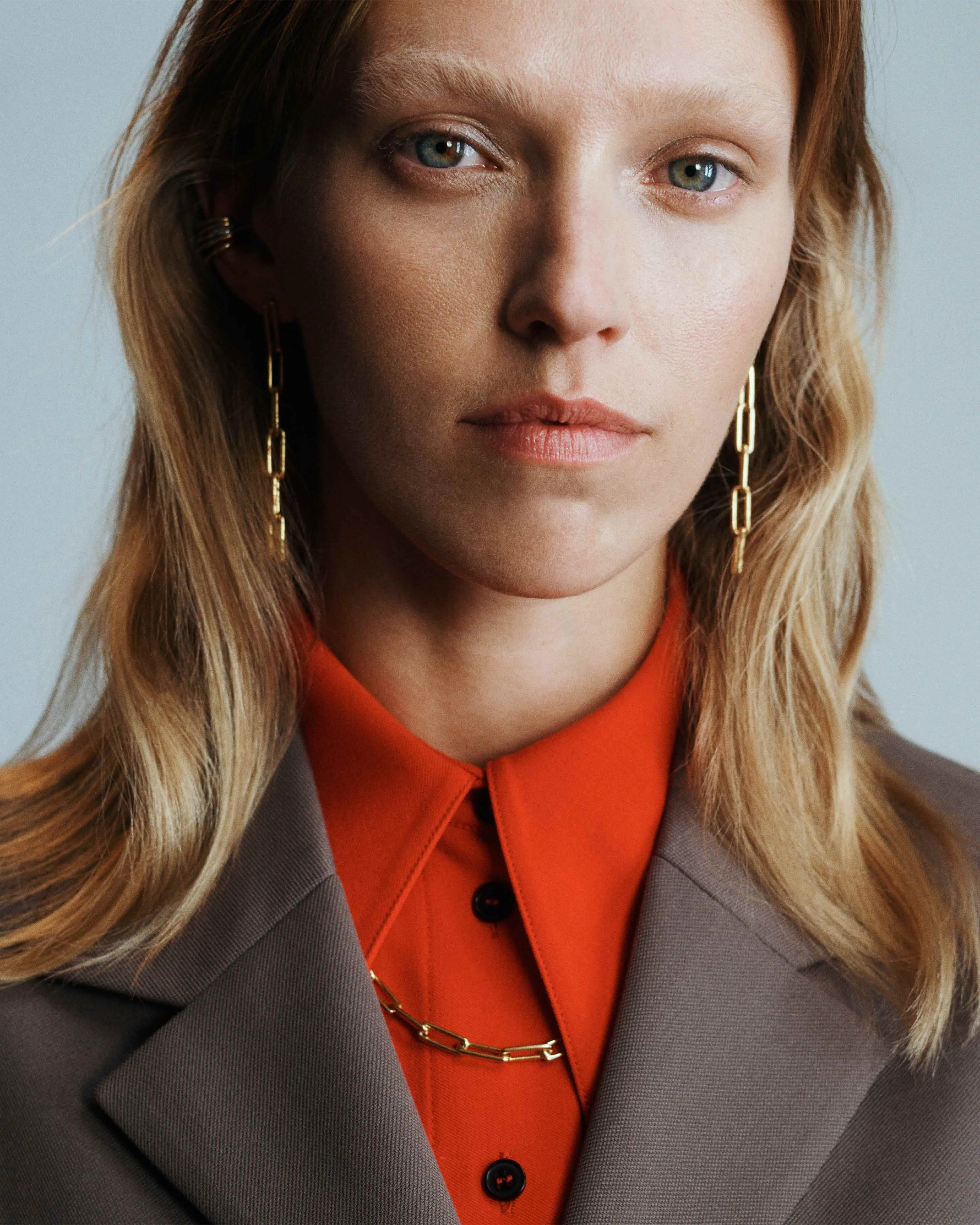 Chunky Chain Earrings - Gold