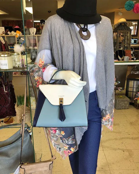 David Jones Colorblock Satchel
