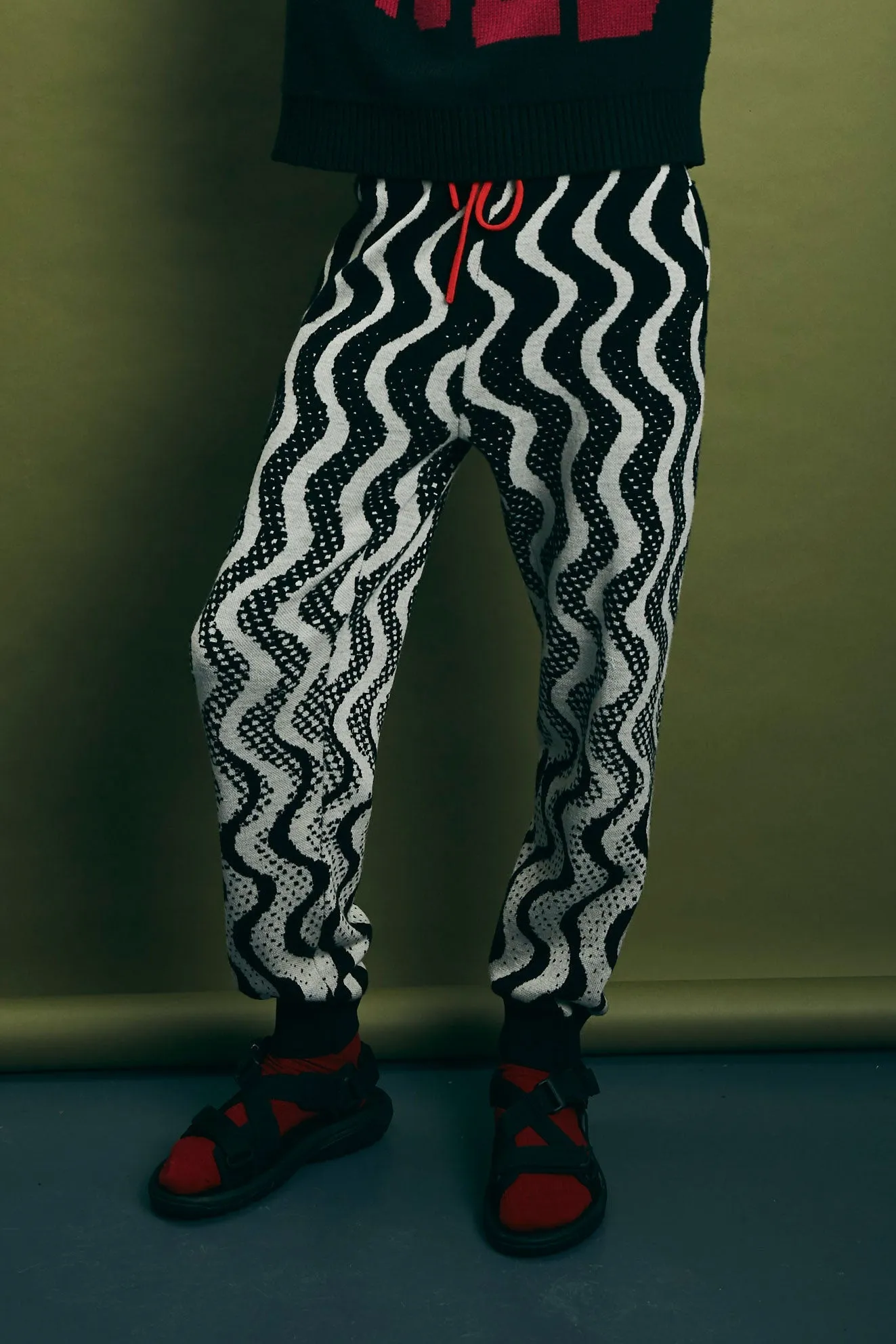 Daytripper Knit Pants - Black/White