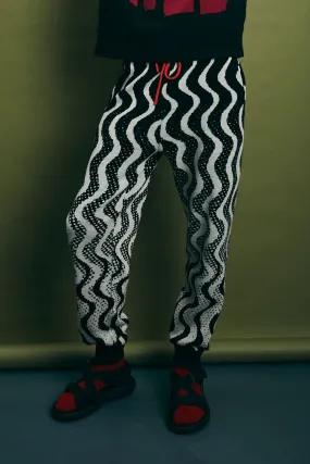 Daytripper Knit Pants - Black/White