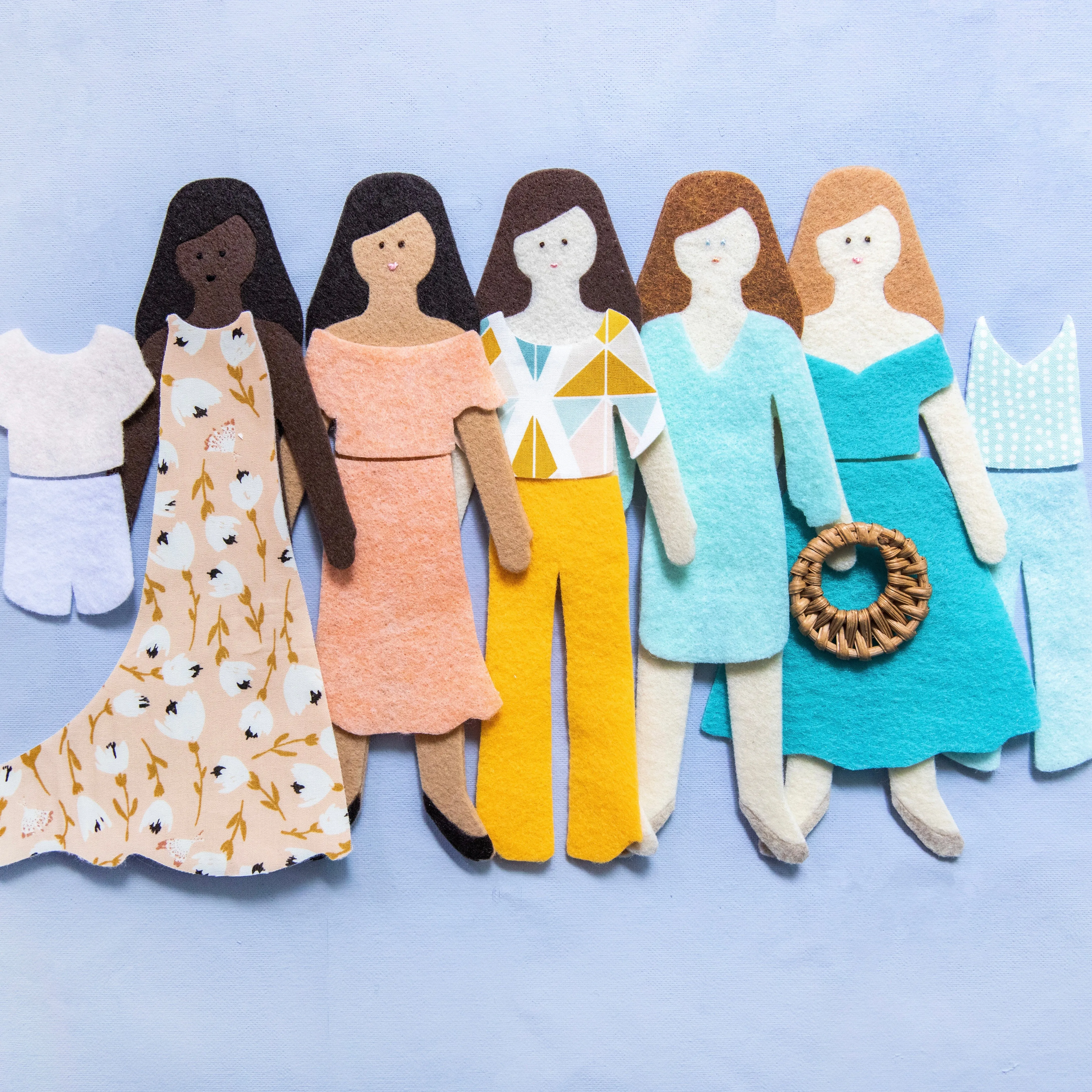 deluxe felt doll   felt board travel bundle