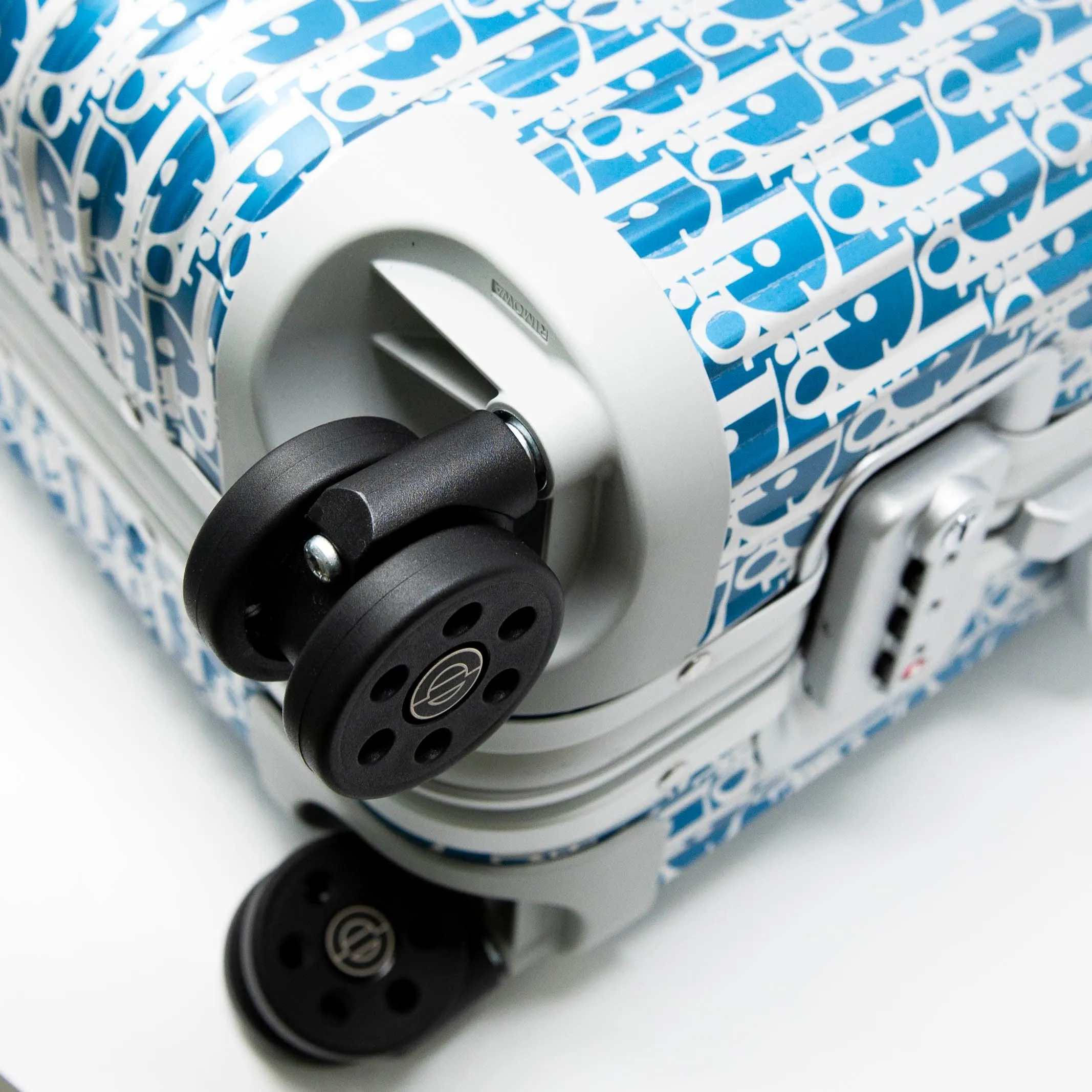Dior x Rimowa Blue Carry-On Luggage