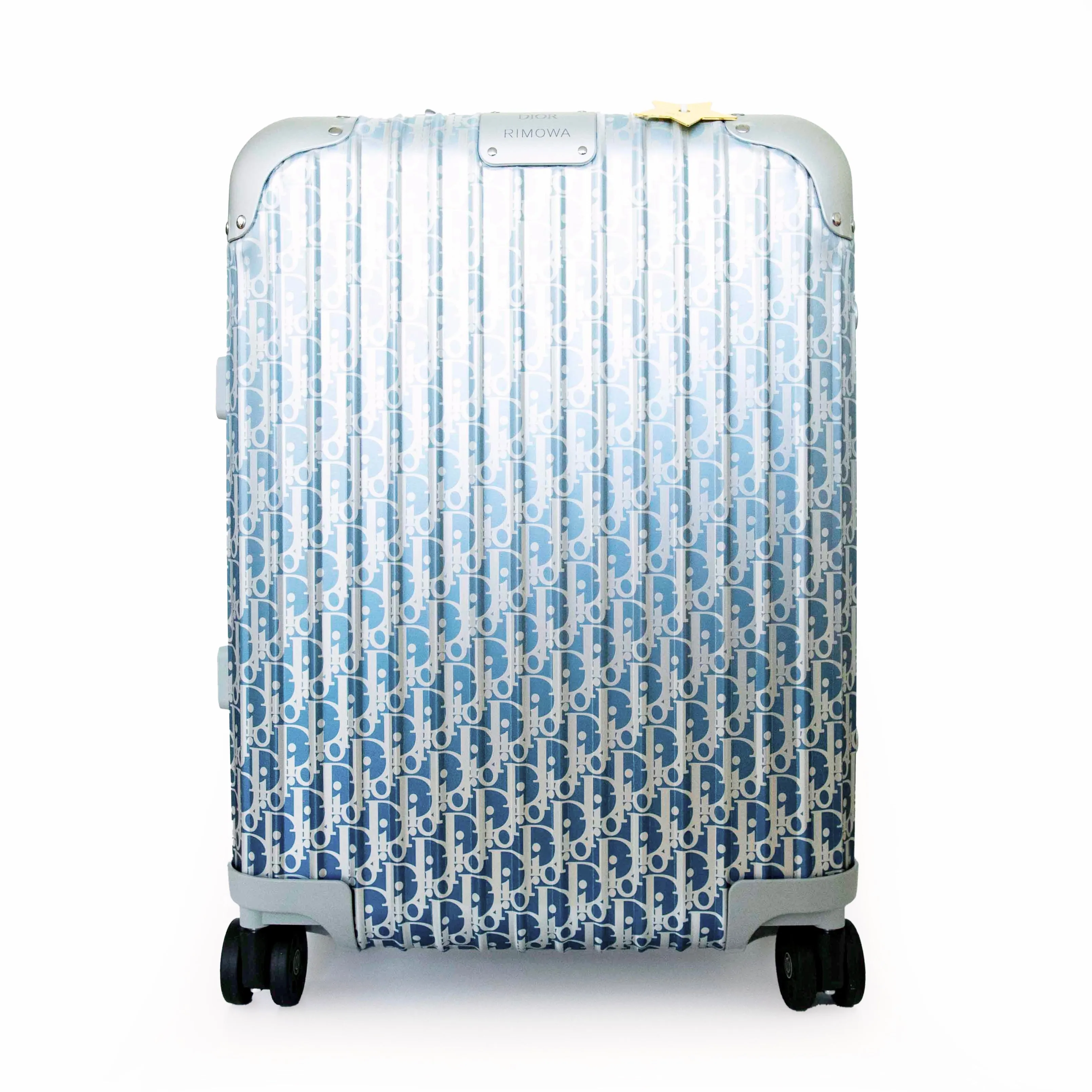 Dior x Rimowa Blue Carry-On Luggage