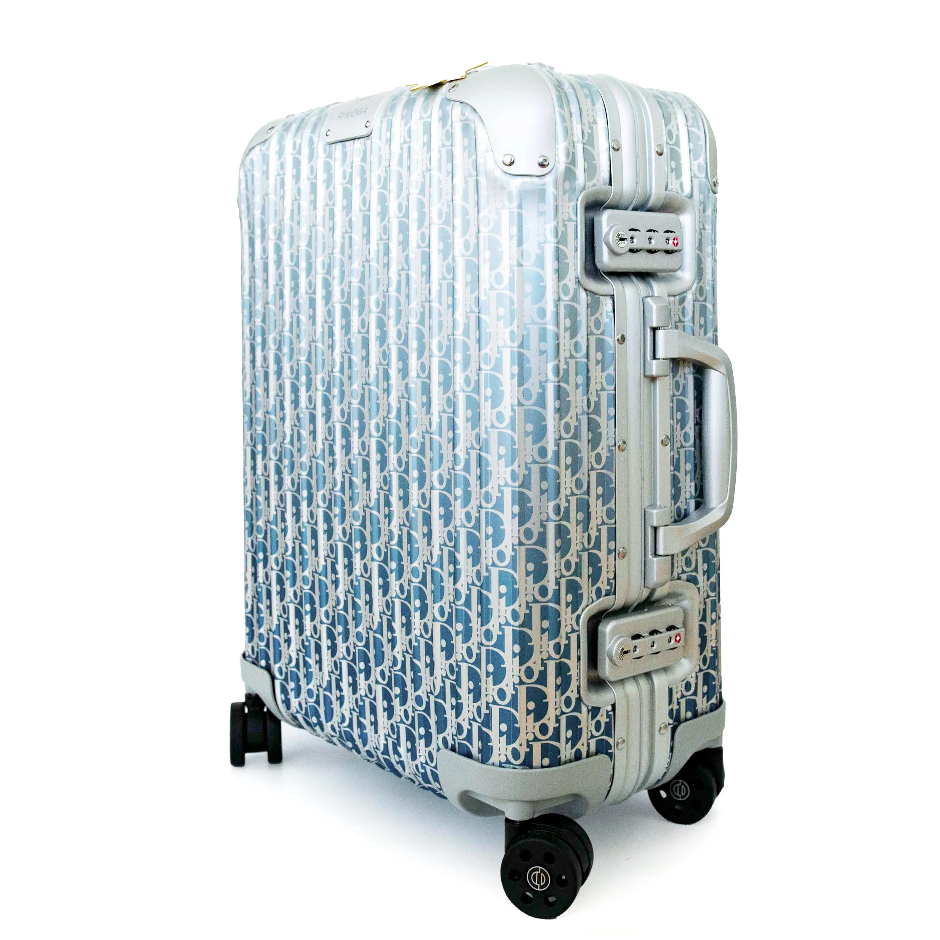 Dior x Rimowa Blue Carry-On Luggage