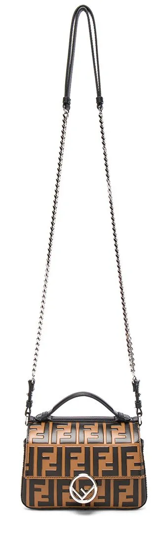 Double Micro Logo Print Baguette