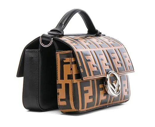 Double Micro Logo Print Baguette