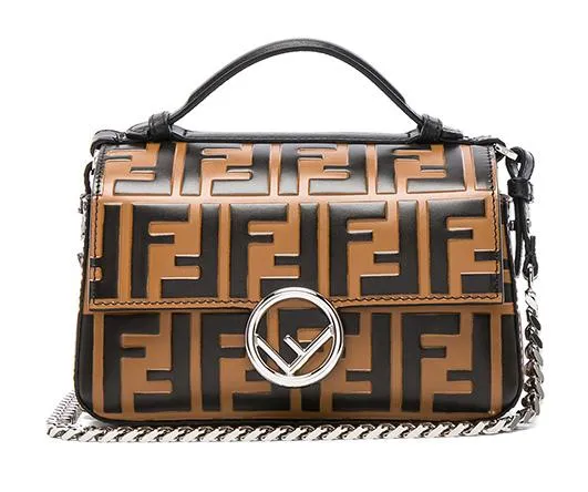 Double Micro Logo Print Baguette