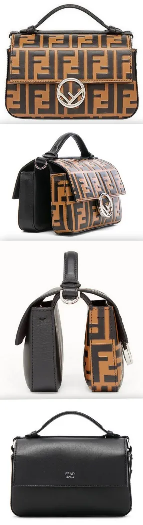 Double Micro Logo Print Baguette
