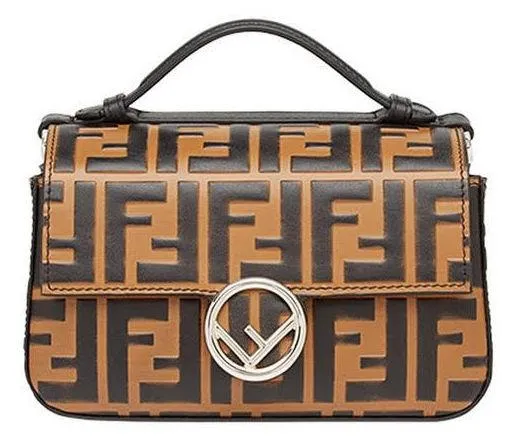 Double Micro Logo Print Baguette