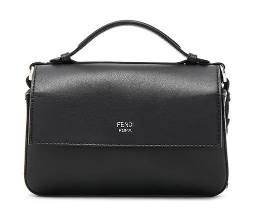 Double Micro Logo Print Baguette