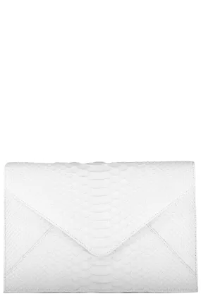 Envelope Clutch - White