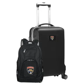 Florida Panthers Deluxe 2-Piece Backpack and Carry-on Set in Black