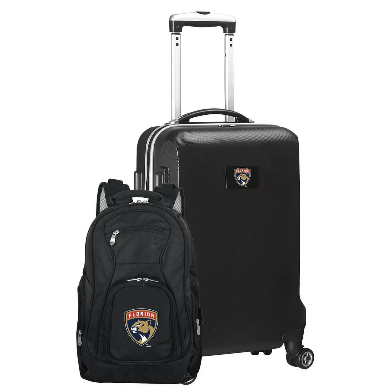 Florida Panthers Deluxe 2-Piece Backpack and Carry-on Set in Black