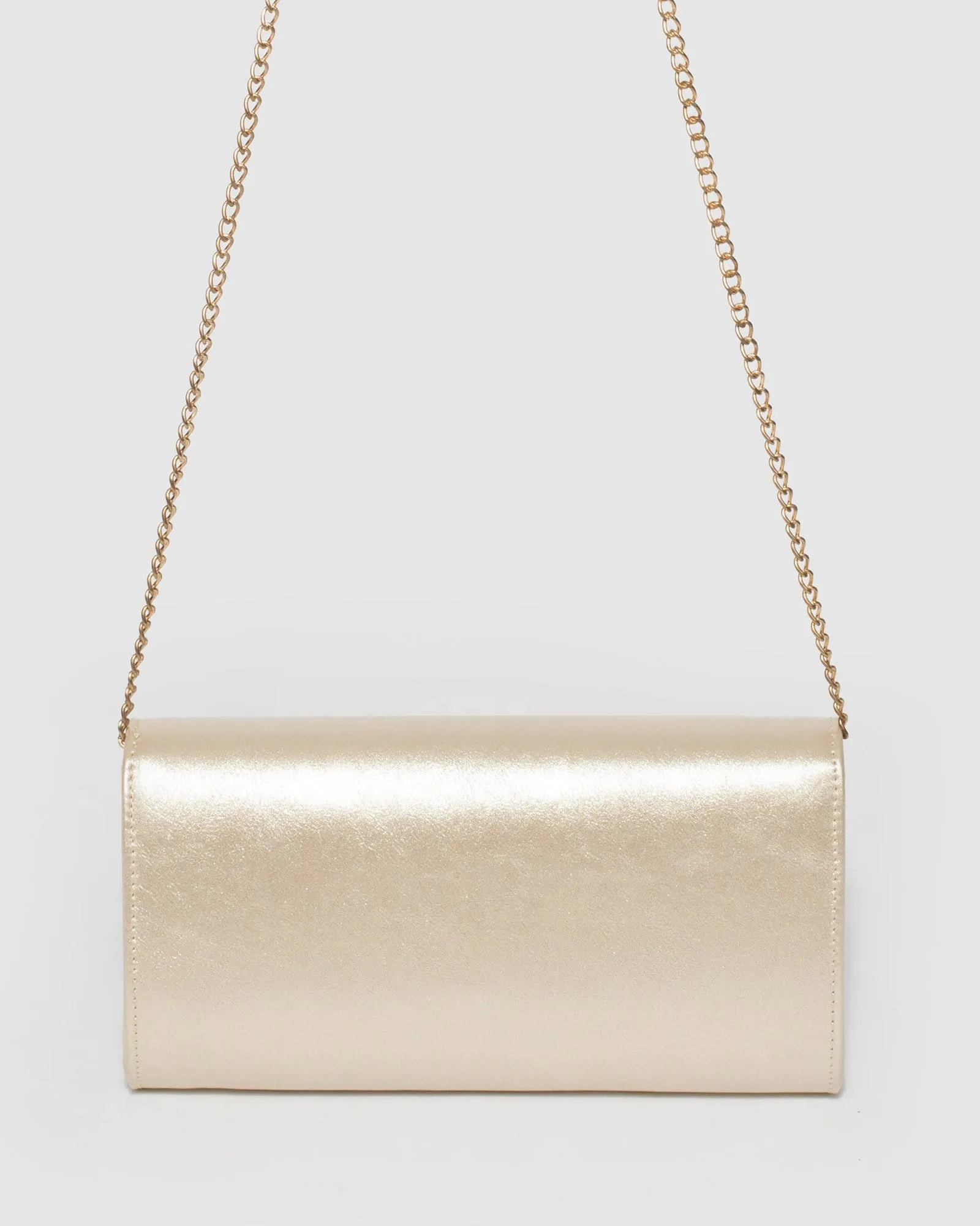 Gold Lucille Envelope Clutch Bag