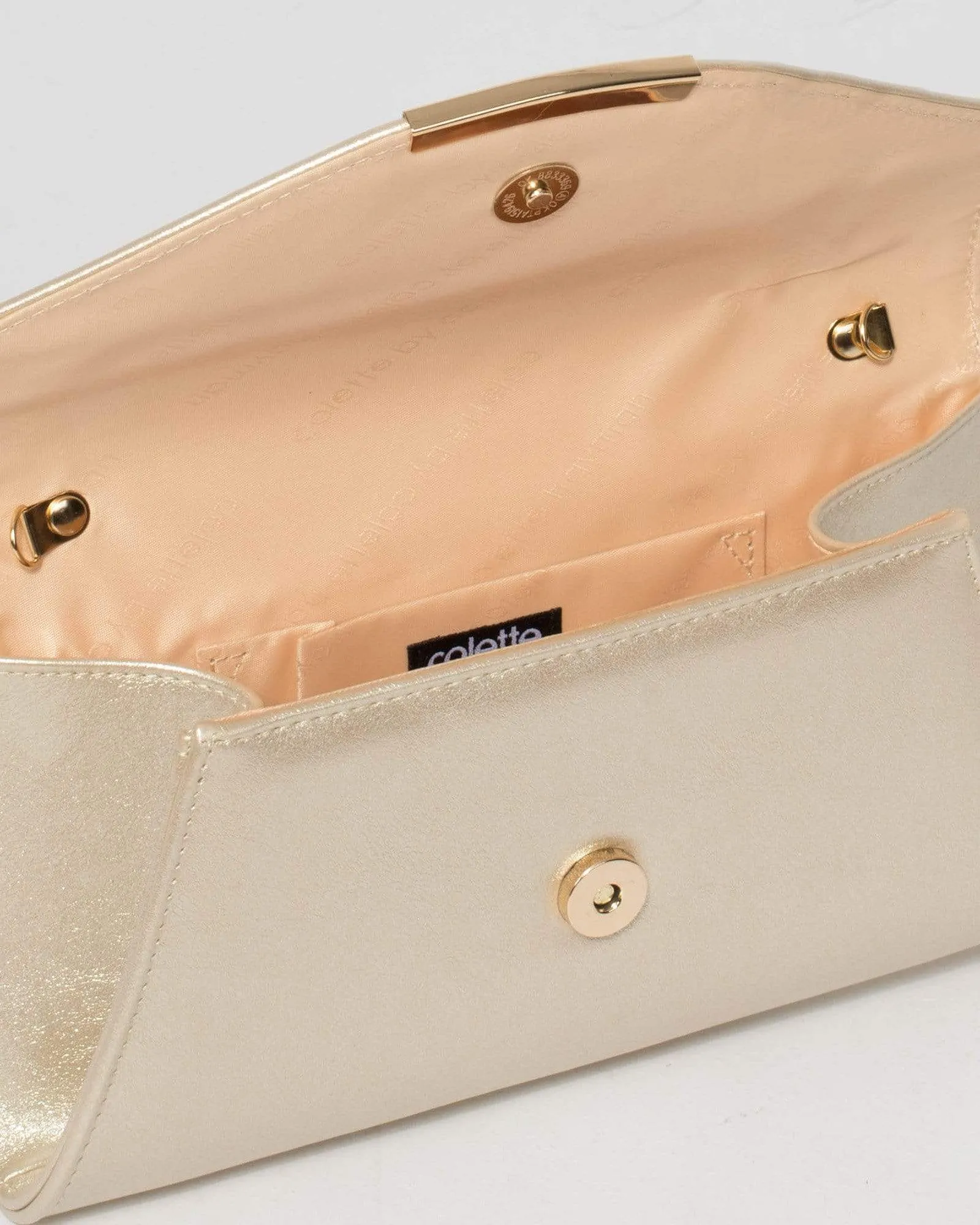 Gold Lucille Envelope Clutch Bag