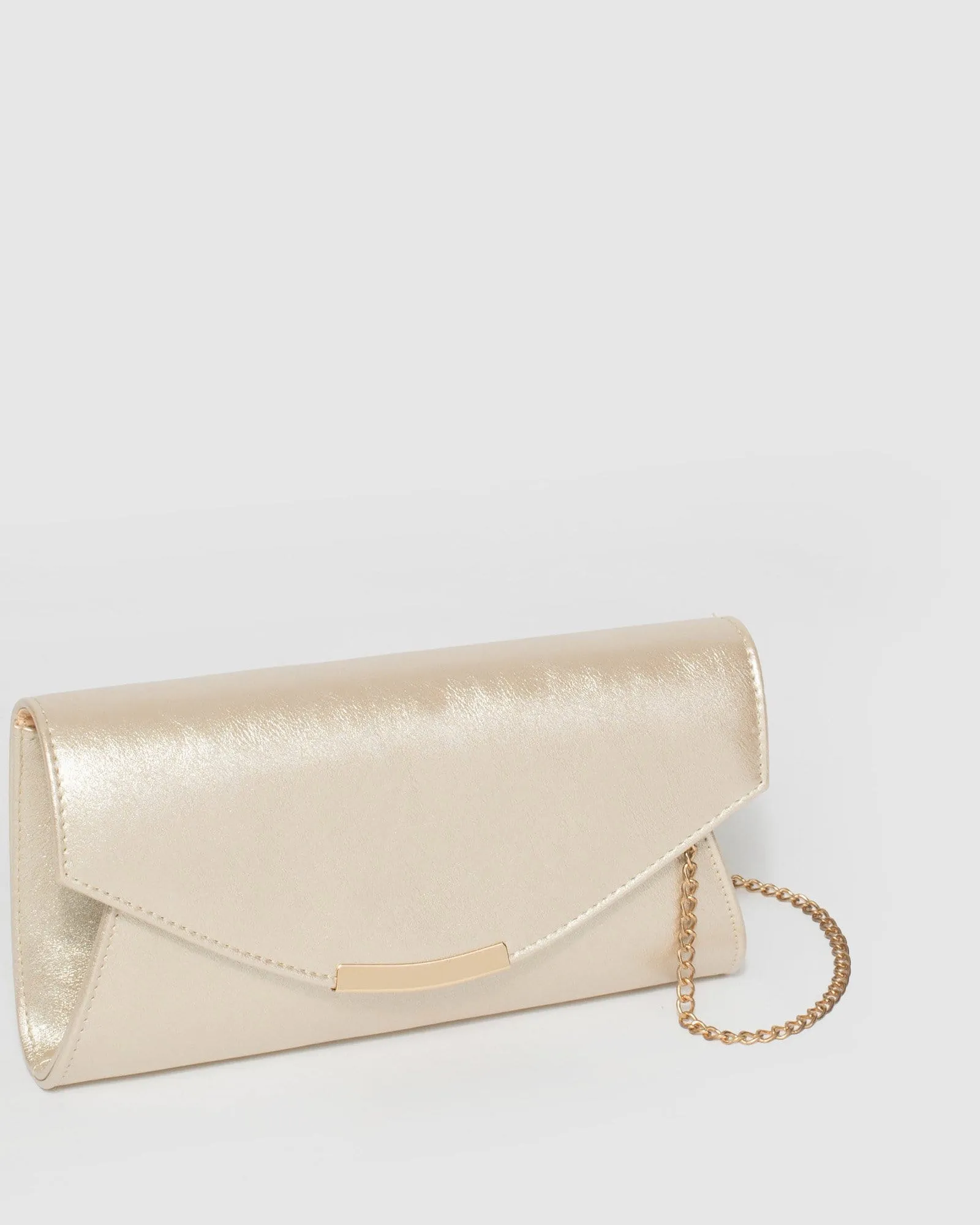 Gold Lucille Envelope Clutch Bag