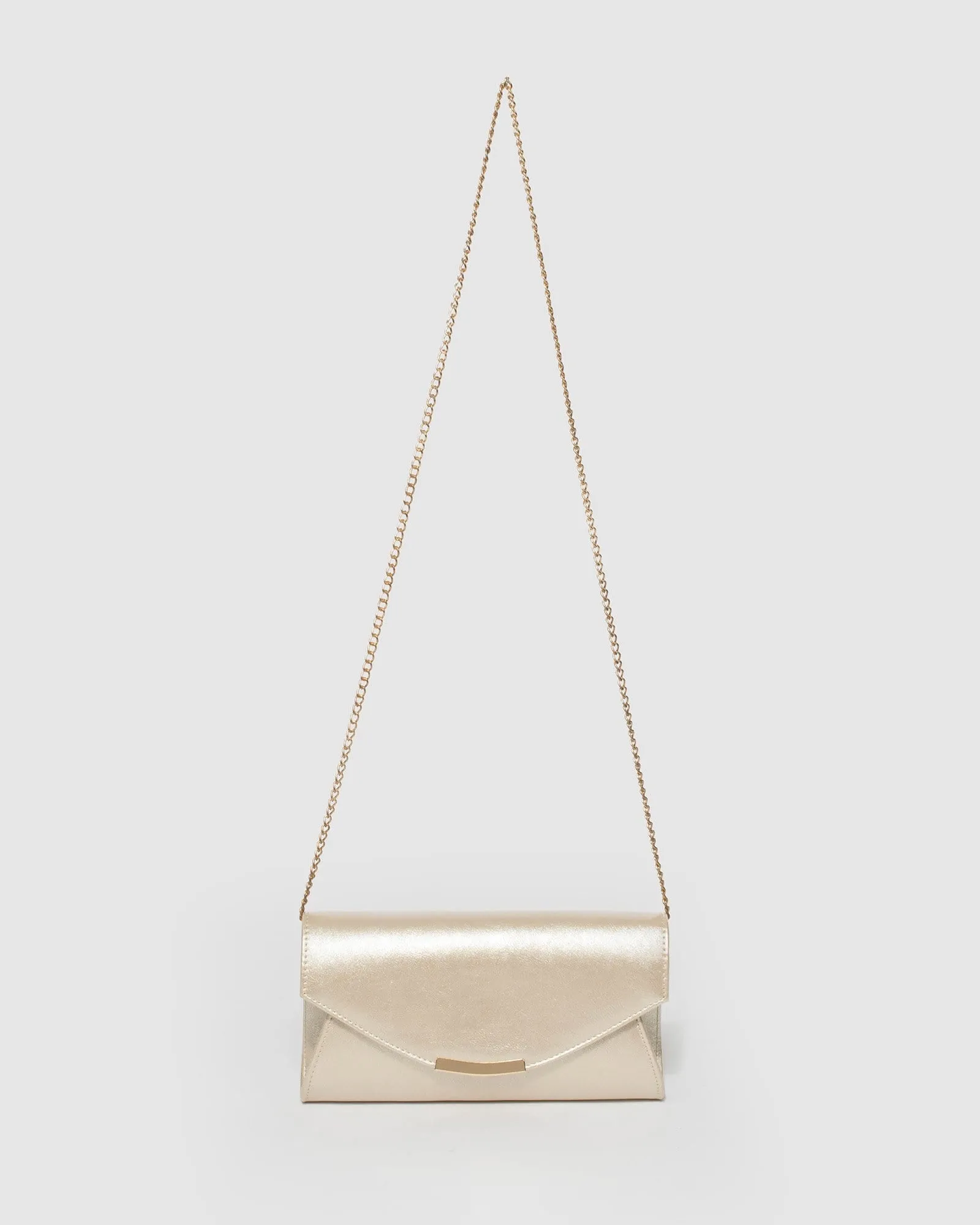 Gold Lucille Envelope Clutch Bag