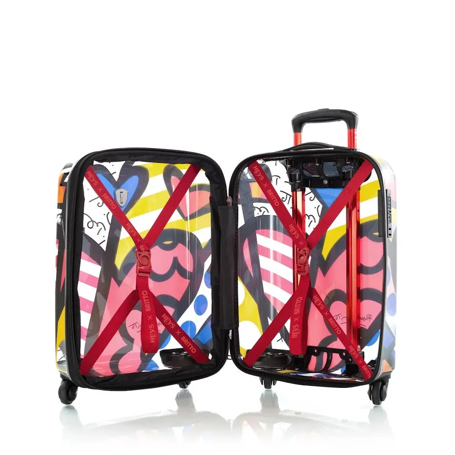 Heys Britto A New Day Transparent 21" Carry On Spinner Luggage