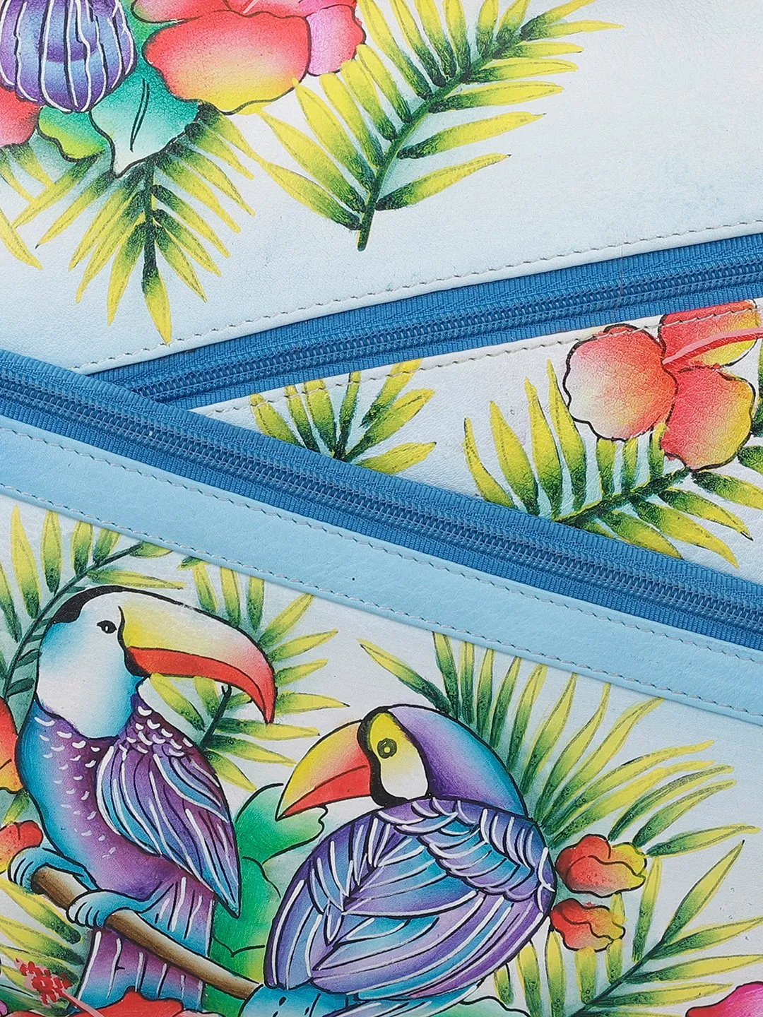 Hobo Hand Bag - Blissful Birds Sky Blue