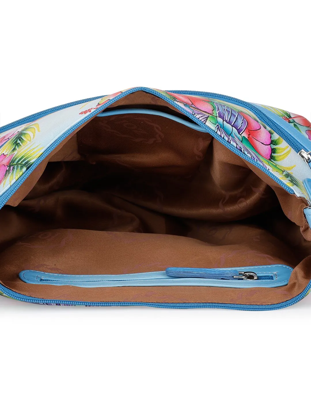 Hobo Hand Bag - Blissful Birds Sky Blue