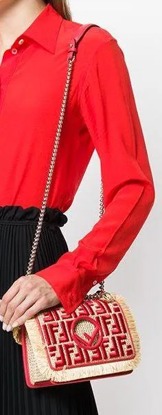 Kan I F Shoulder Bag, Red
