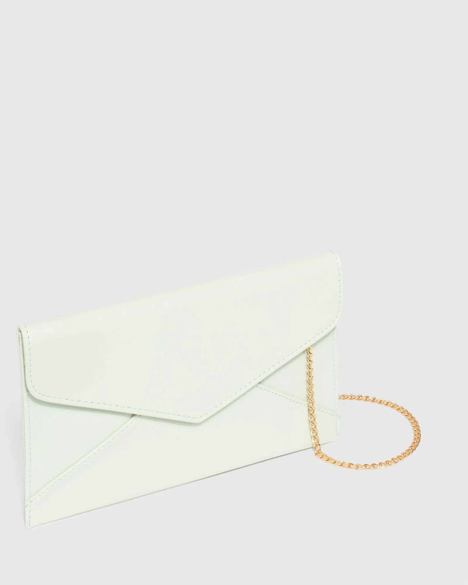 Kelly Envelope Green Clutch Bag