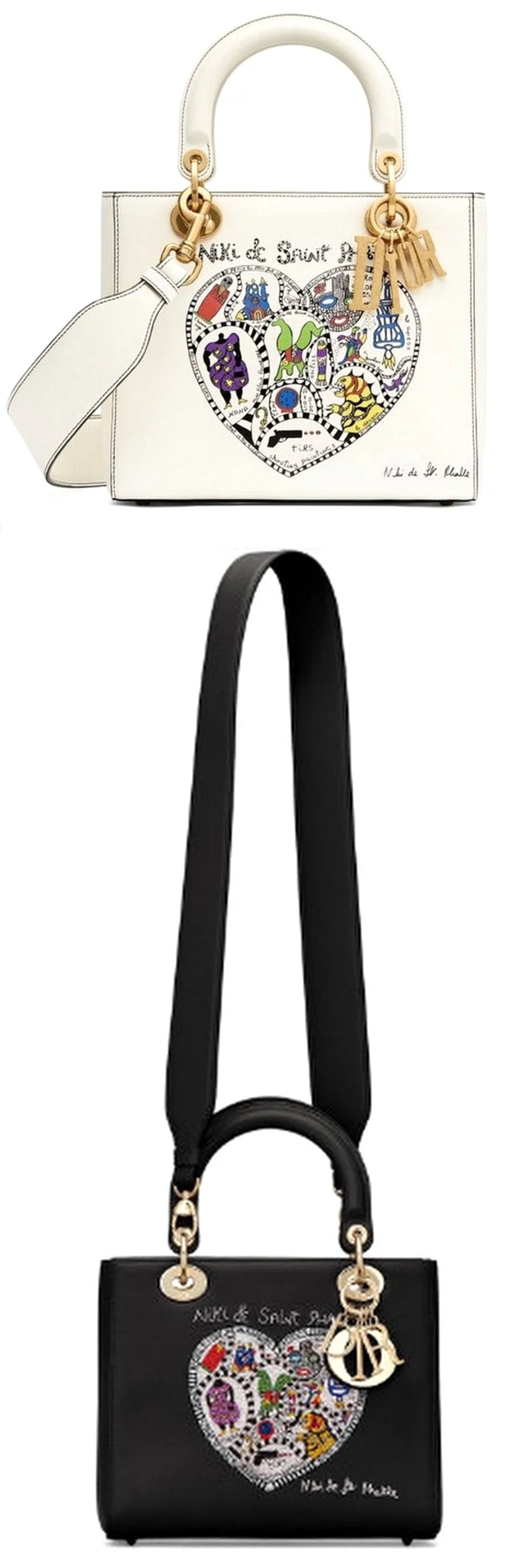 Lady Dior Bag in Smooth Calfskin Leather - White or Black