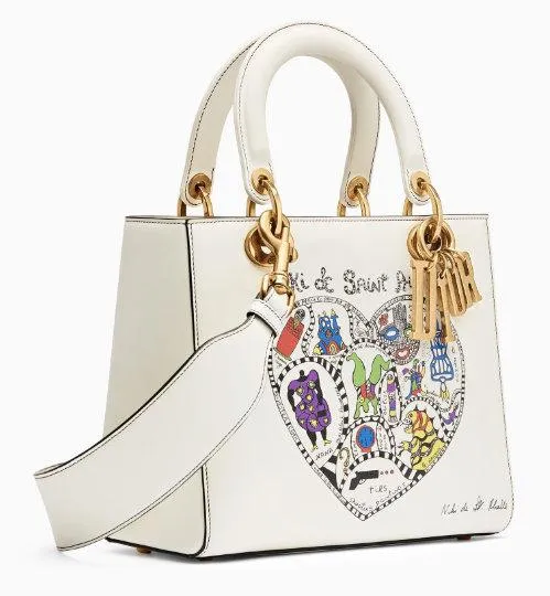 Lady Dior Bag in Smooth Calfskin Leather - White or Black