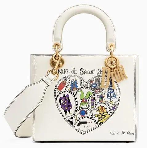 Lady Dior Bag in Smooth Calfskin Leather - White or Black