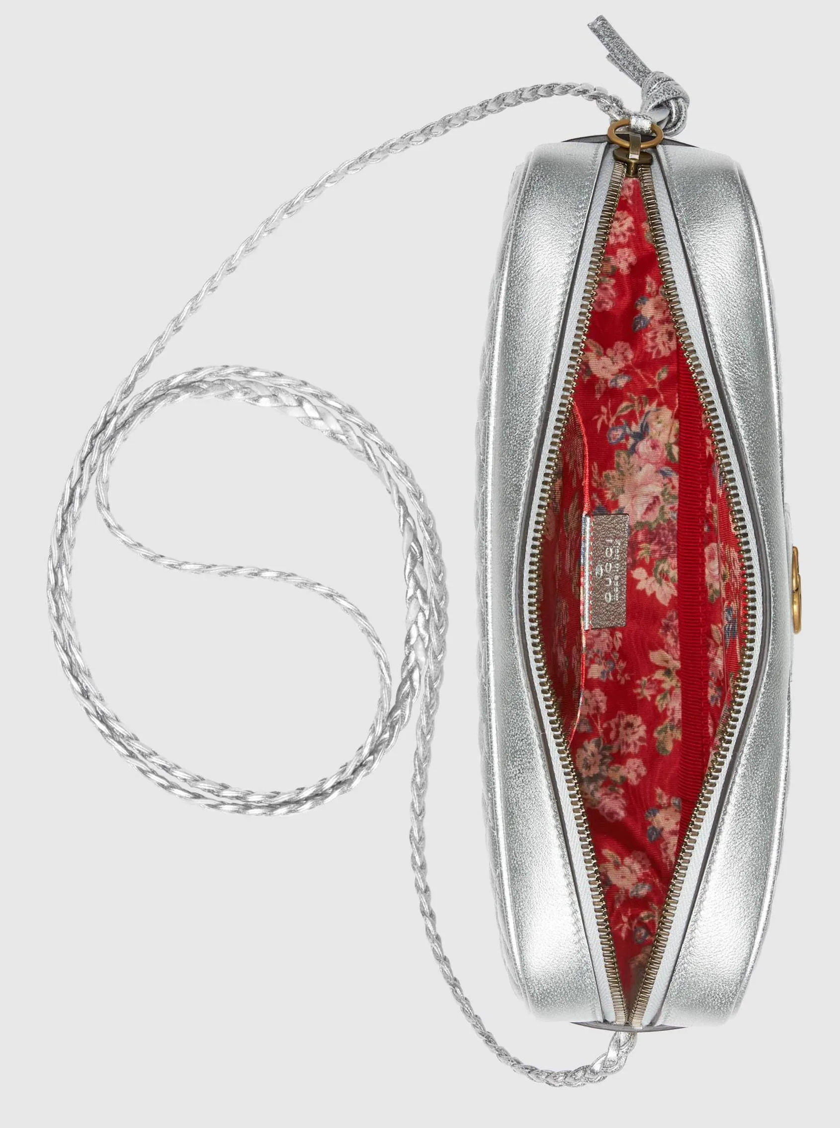 Laminated Leather Small Shoulder Bag