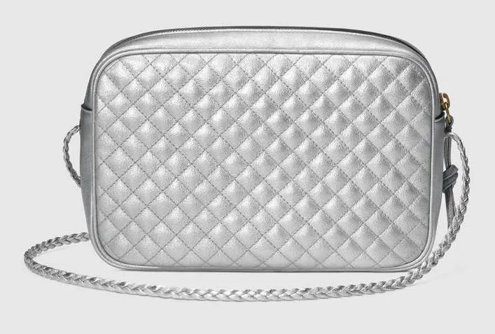 Laminated Leather Small Shoulder Bag