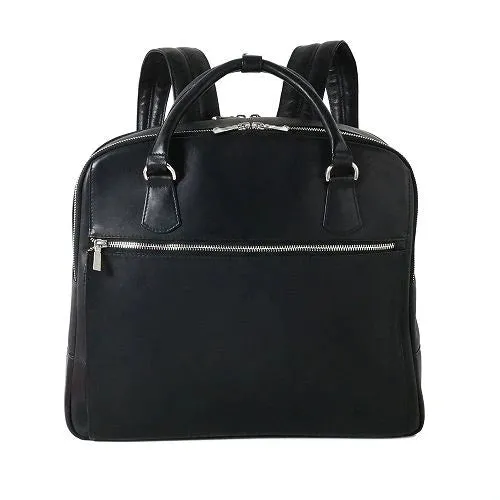 Leather Swerve Backpack
