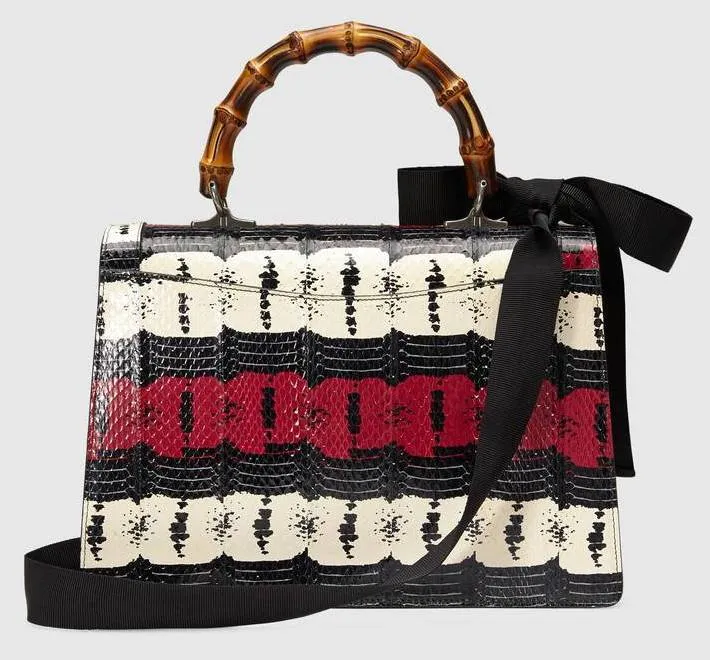 'Lilith' Snakeskin Top Handle Bag
